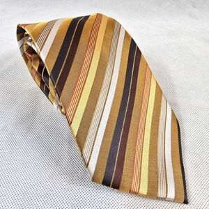 VERSE 9 Necktie Gold Striped Multicolor 100% Polyester Neck Tie